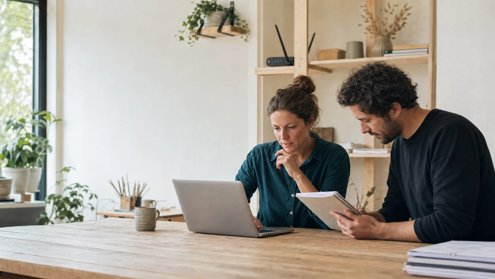 Ondernemer vergelijkt leverbare internetopties voor een kleine werkplek